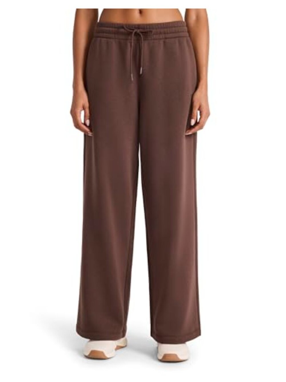 Reebok Wide Leg Sweatpants Cotton-Poly Midweight Drawcord Pockets 30 Inseam